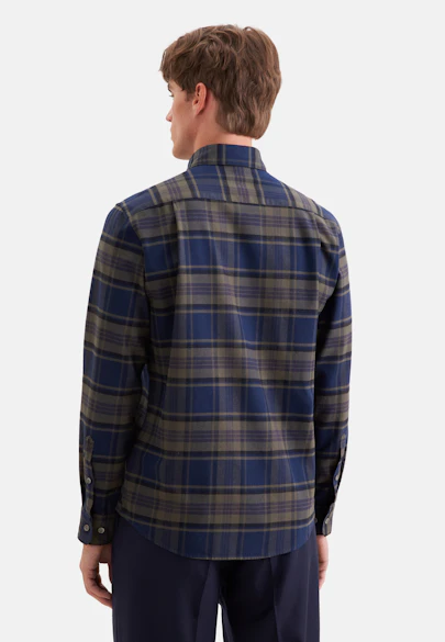 Regular Casual Hemd Karo in Grün |  Seidensticker Onlineshop