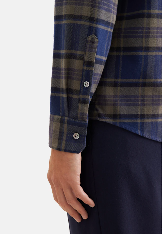 Regular Casual shirt Check in Grün |  Seidensticker Onlineshop