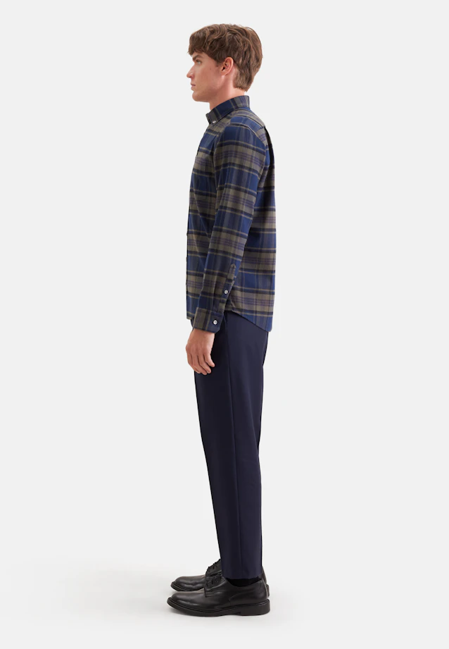 Regular Casual shirt Check in Grün |  Seidensticker Onlineshop