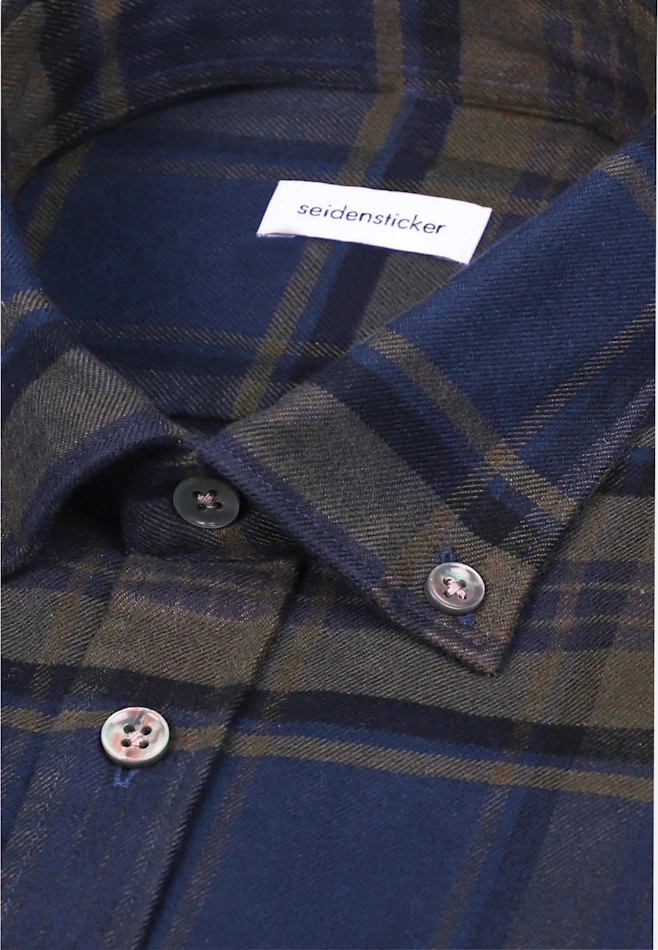 Regular Casual Hemd Karo in Grün | Seidensticker Onlineshop
