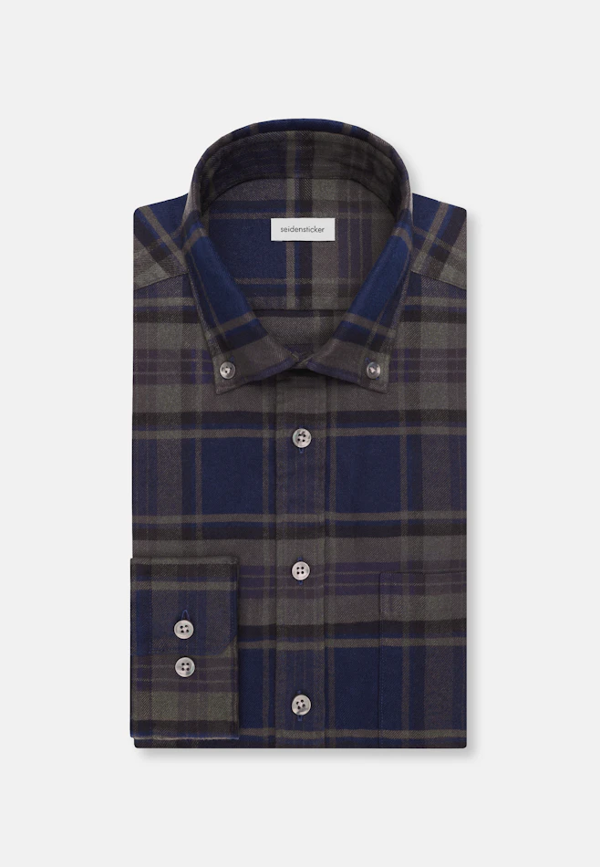 Regular Casual Hemd Karo in Grün | Seidensticker Onlineshop