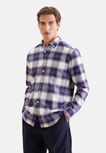 Regular Casual Hemd Karo in Dunkelblau |  Seidensticker Onlineshop