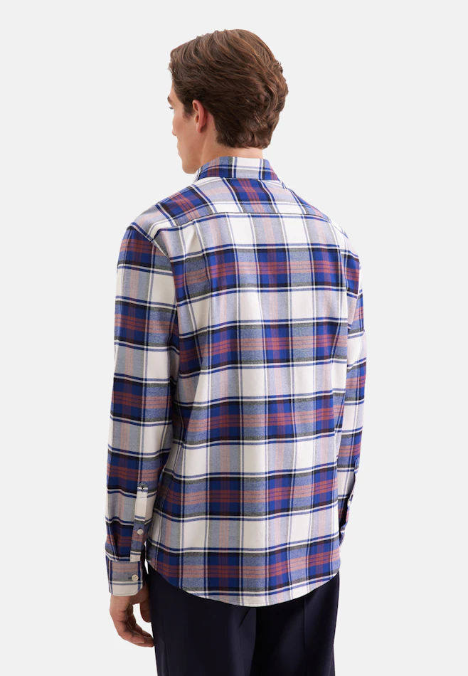 Regular Casual Hemd Karo in Dunkelblau | Seidensticker Onlineshop