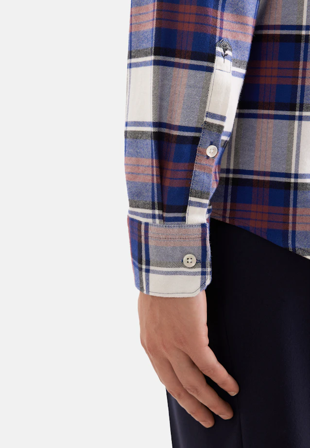 Regular Casual Hemd Karo in Dunkelblau |  Seidensticker Onlineshop