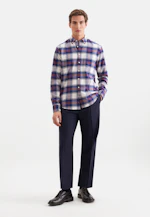 Regular Casual Hemd Karo in Dunkelblau |  Seidensticker Onlineshop