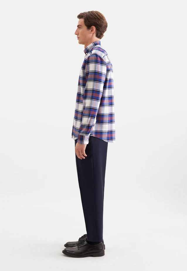 Regular Casual Hemd Karo in Dunkelblau |  Seidensticker Onlineshop
