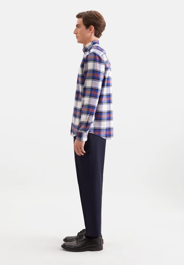 Regular Casual Hemd Karo in Dunkelblau |  Seidensticker Onlineshop