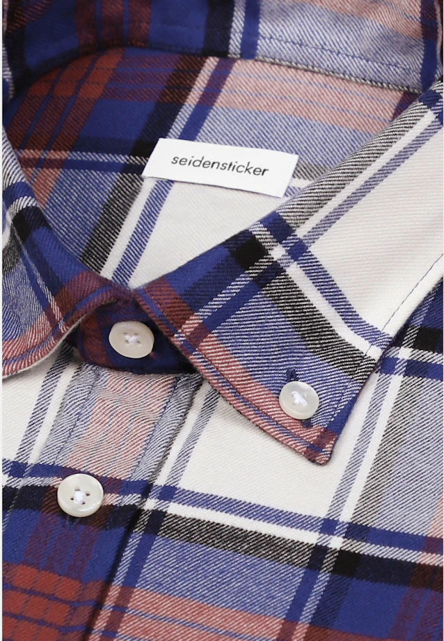 Regular Casual Hemd Karo in Dunkelblau |  Seidensticker Onlineshop