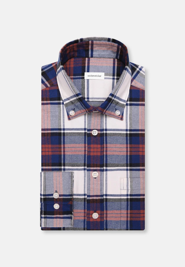 Regular Casual Hemd Karo in Dunkelblau |  Seidensticker Onlineshop
