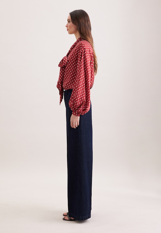 Gerade Hose mit Bügelfalten aus Dark Denim in Dunkelblau |  Seidensticker Onlineshop