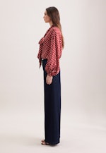 Gerade Hose mit Bügelfalten aus Dark Denim in Dunkelblau |  Seidensticker Onlineshop