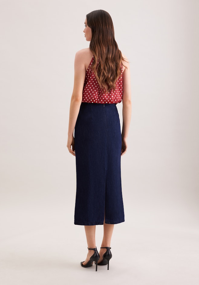 Pencilskirt aus Dark Denim in Dunkelblau | Seidensticker Onlineshop