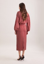 Pencilskirt mit Tupfenprint in Rot |  Seidensticker Onlineshop