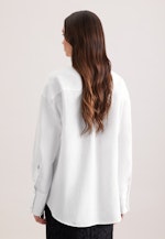 Oversized Hemdbluse aus 100% Leinen in Weiß |  Seidensticker Onlineshop