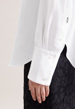 Oversized Hemdbluse aus 100% Leinen in Weiß |  Seidensticker Onlineshop