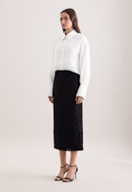 Oversized Hemdbluse aus 100% Leinen in Weiß |  Seidensticker Onlineshop