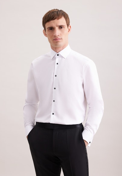 Regular Chemise de smoking Uni in Blanc |  Seidensticker Onlineshop