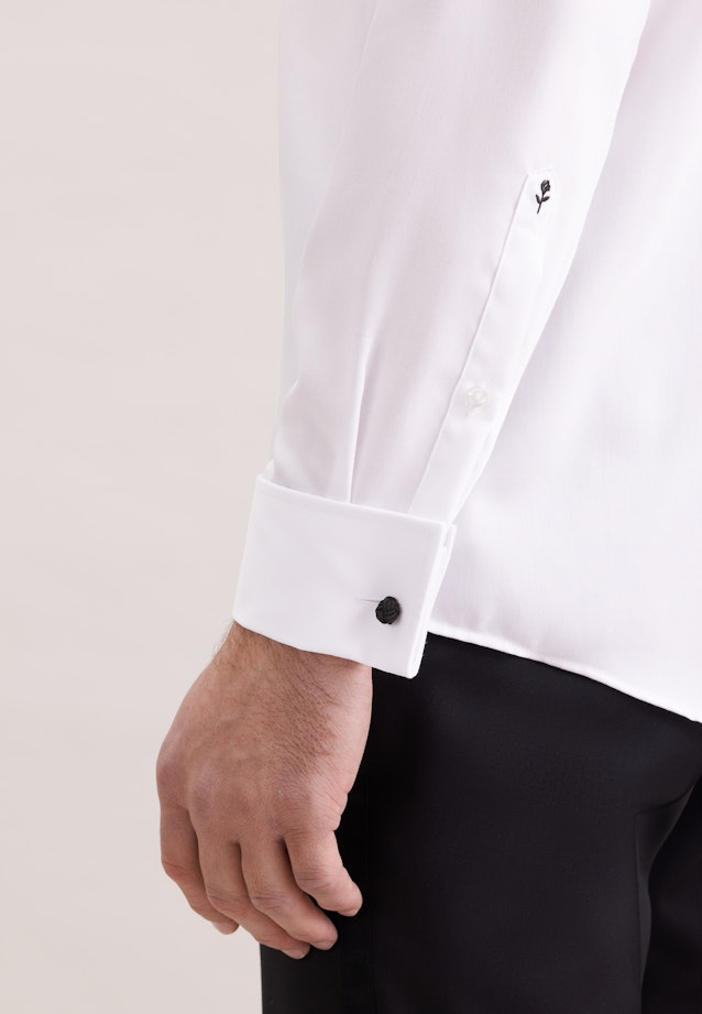 Regular Chemise de smoking Uni in Blanc |  Seidensticker Onlineshop