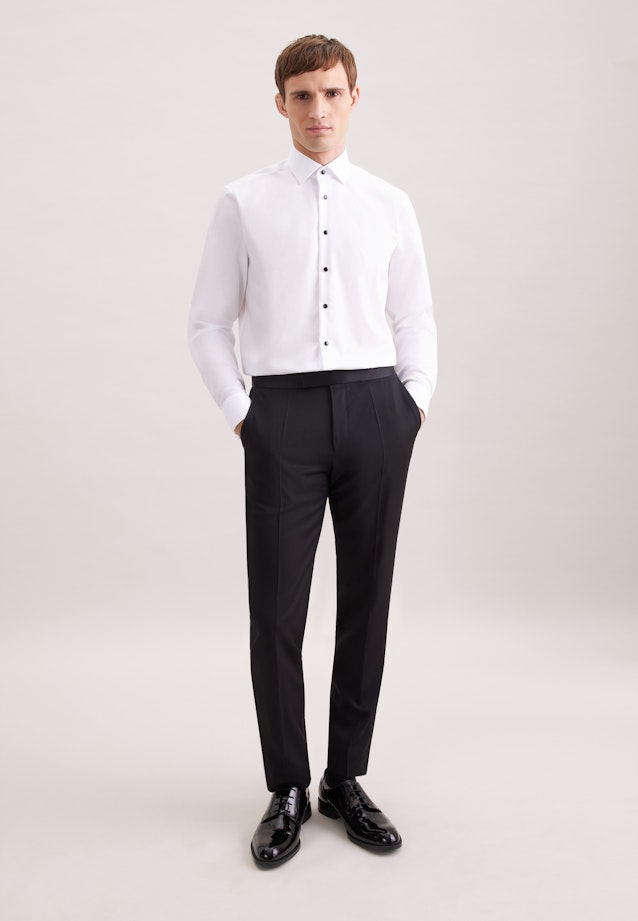 Regular Chemise de smoking Uni in Blanc |  Seidensticker Onlineshop