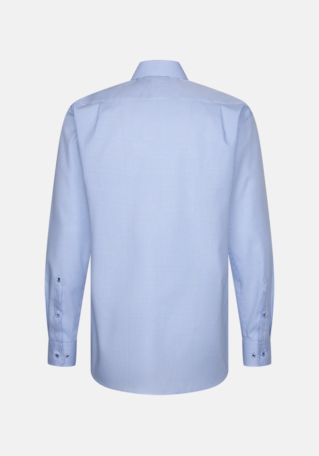Regular Business Hemd Karo in Hellblau | Seidensticker Onlineshop