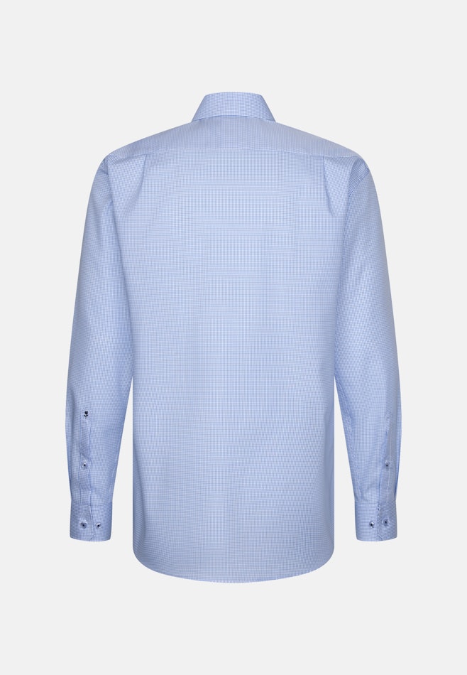 Regular Business Hemd Karo in Hellblau | Seidensticker Onlineshop