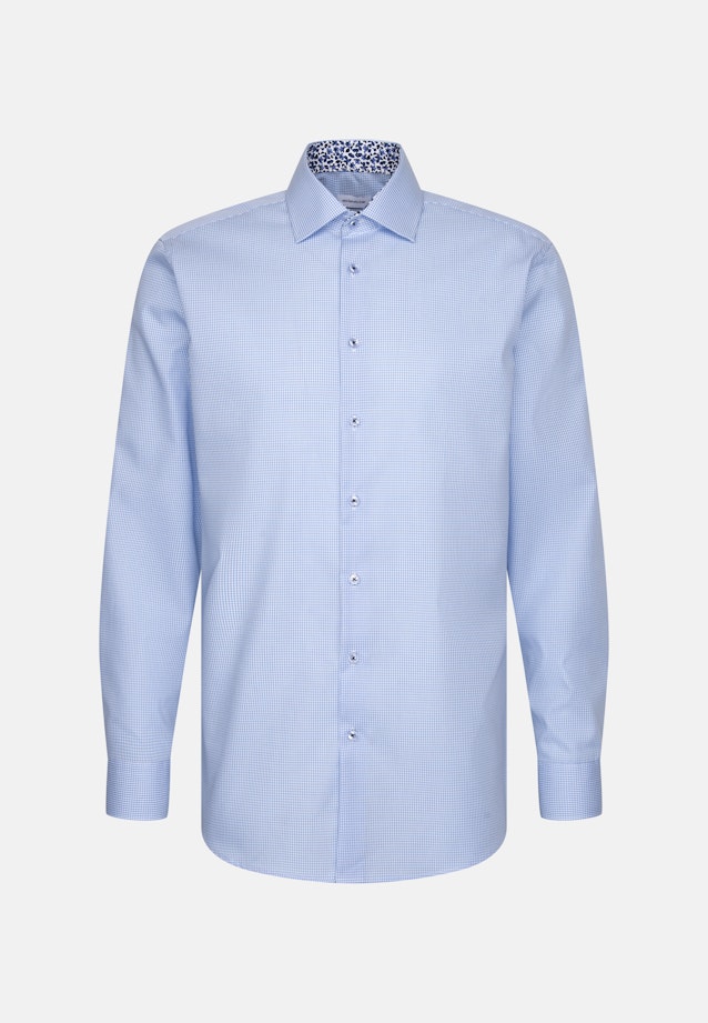 Regular Business Hemd Karo in Hellblau |  Seidensticker Onlineshop