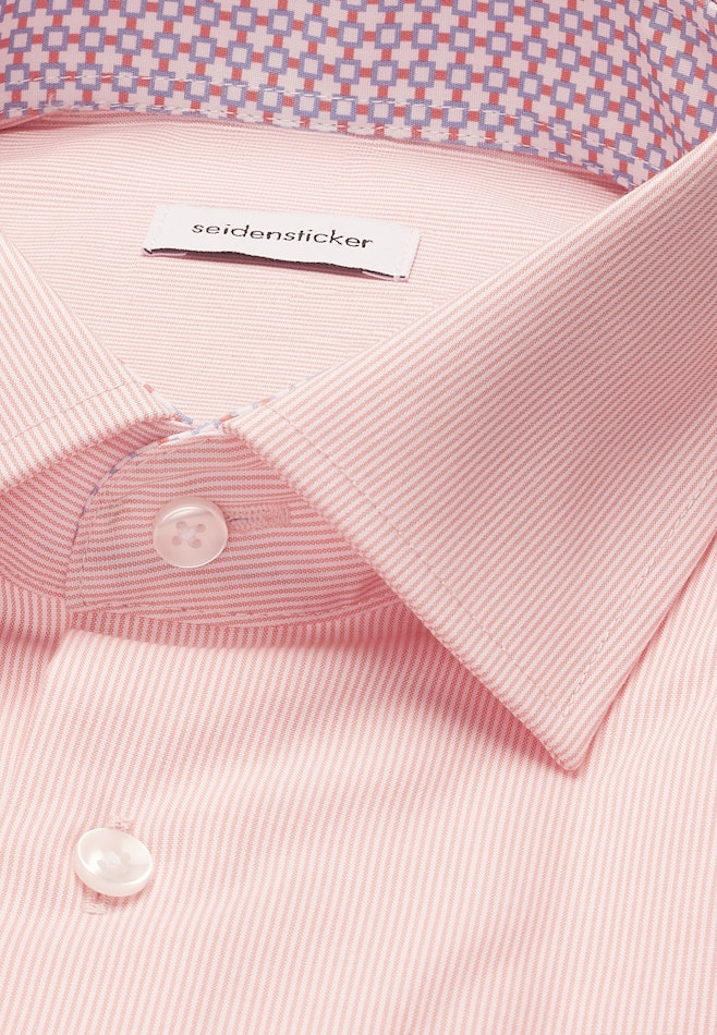 Regular Business Hemd Streifen in Orange | Seidensticker Onlineshop