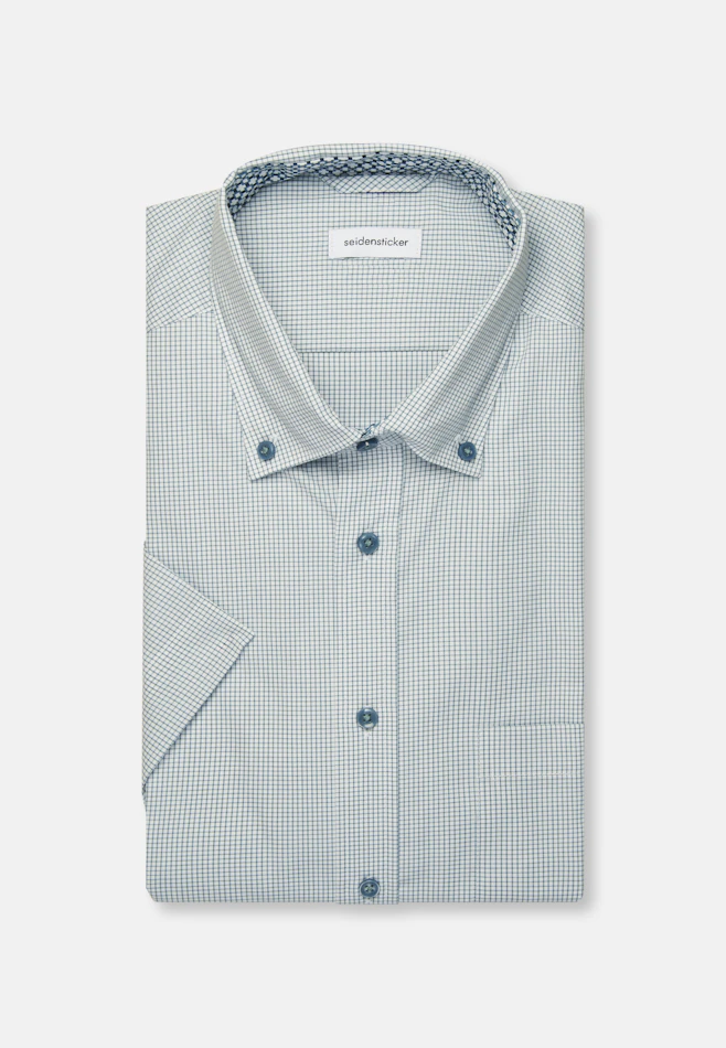 Regular Business Hemd Karo in Grün | Seidensticker Onlineshop