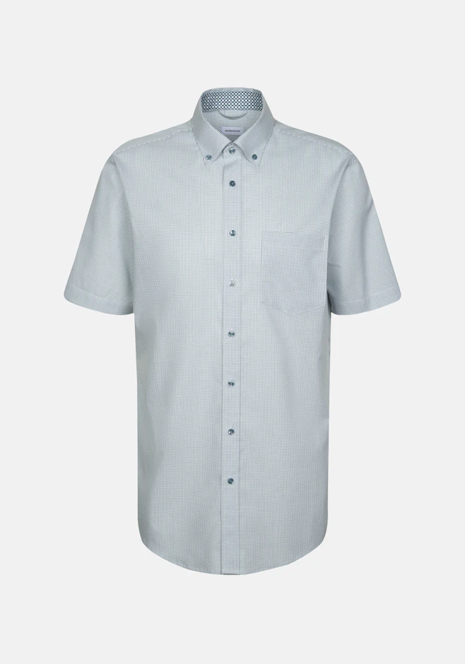 Regular Business shirt Check in Green | Seidensticker online shop