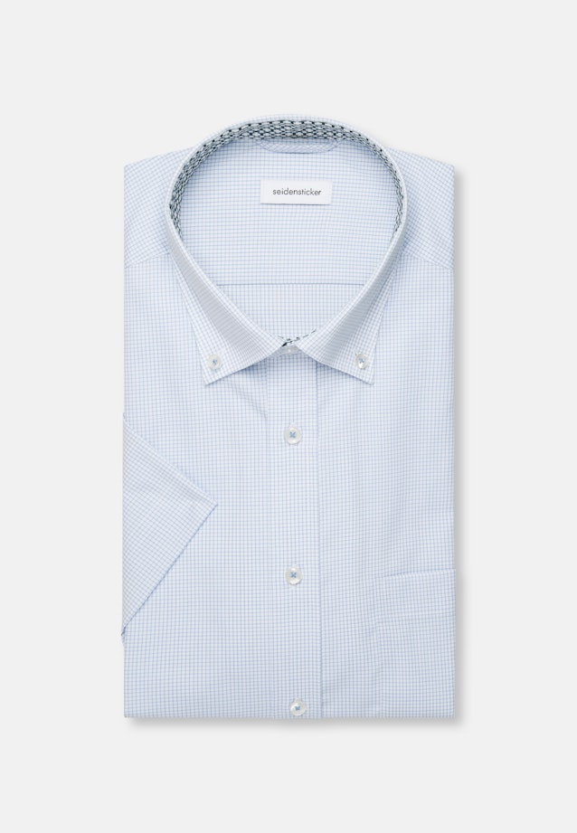 Regular Business Hemd Karo in Hellblau |  Seidensticker Onlineshop