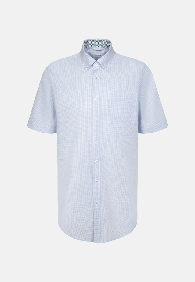 Regular Business Hemd Karo in Hellblau |  Seidensticker Onlineshop