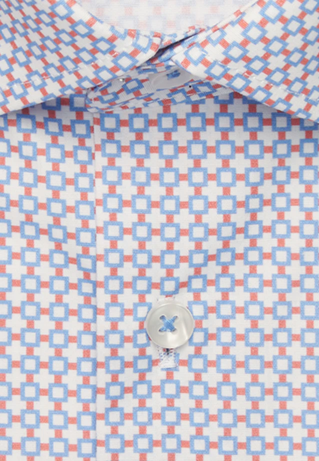 Regular Business Hemd Druck in Orange |  Seidensticker Onlineshop