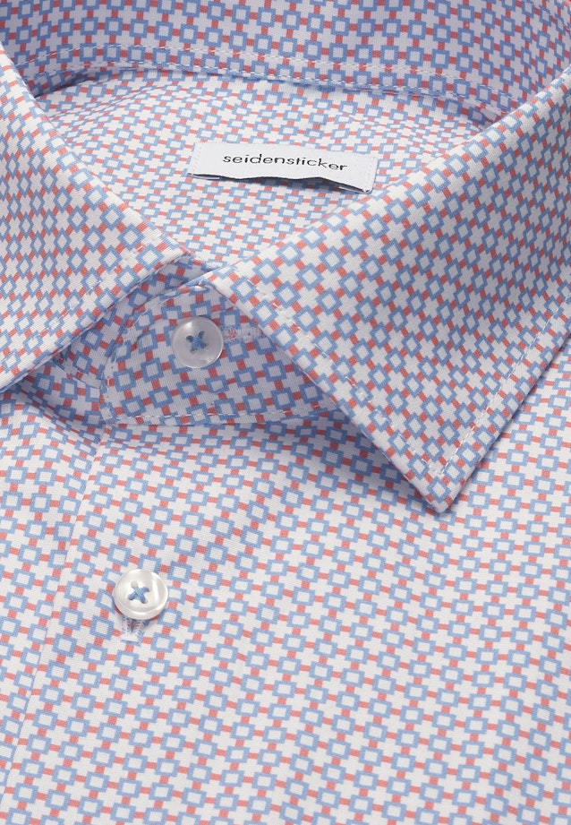 Regular Business Hemd Druck in Orange |  Seidensticker Onlineshop