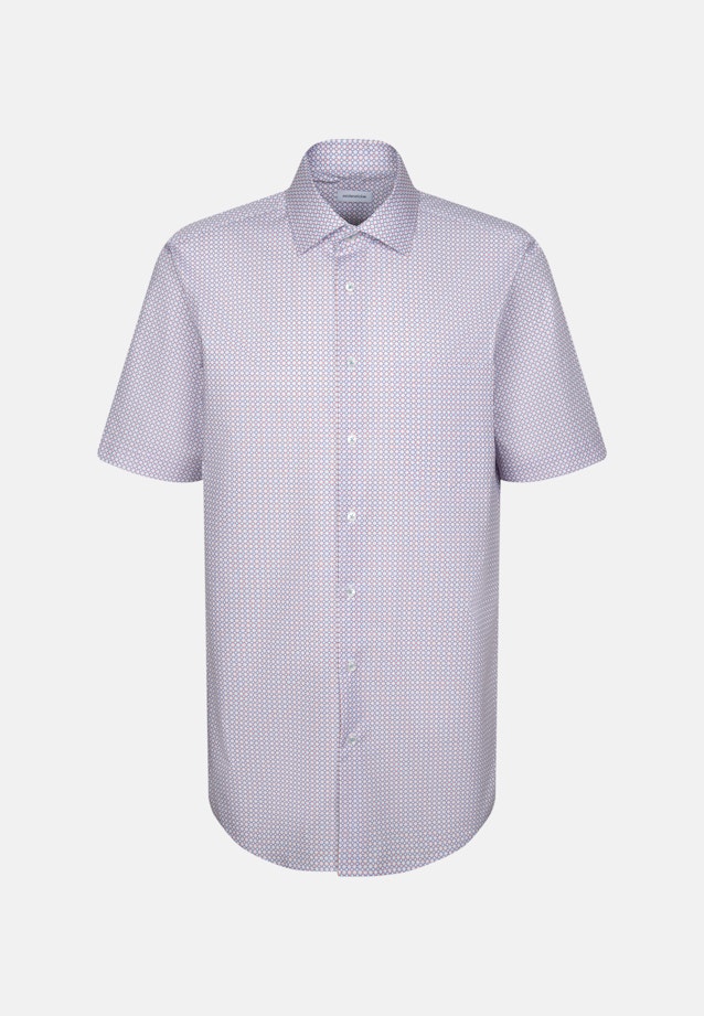 Regular Business Hemd Druck in Orange |  Seidensticker Onlineshop