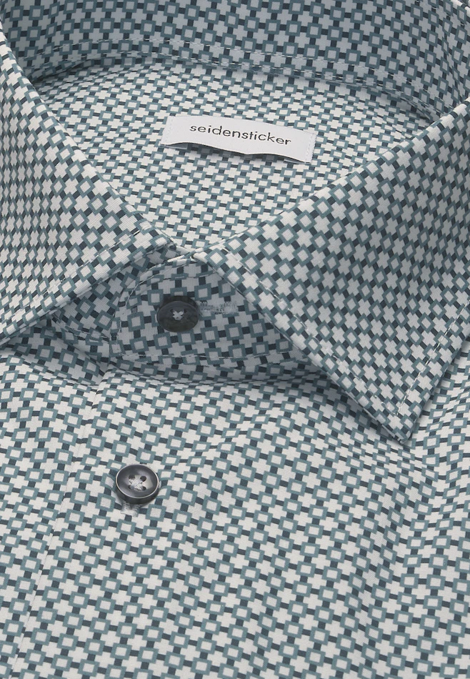 Regular Business Hemd Druck in Grün | Seidensticker Onlineshop