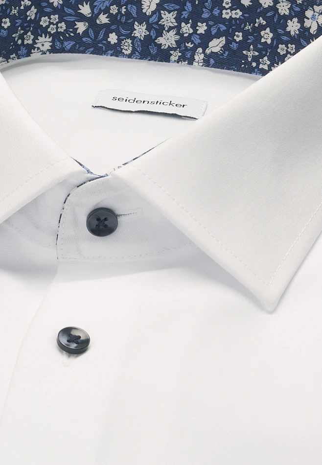 Regular Chemise d'affaires Uni dans Blanc | Boutique en ligne Seidensticker