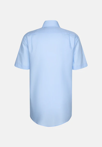 Regular Chemise d'affaires Uni in Bleu Moyen |  Seidensticker Onlineshop