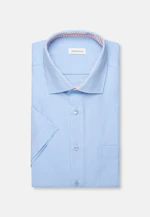 Regular Chemise d'affaires Uni in Bleu Moyen |  Seidensticker Onlineshop