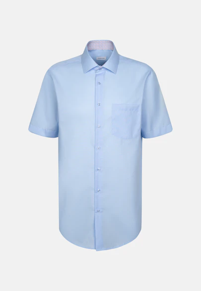 Regular Business shirt Uni in Medium Blue |  Seidensticker Onlineshop