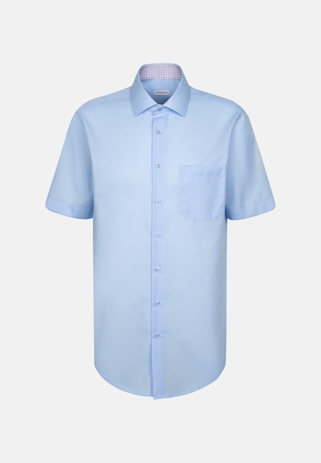 Regular Business Hemd Uni in Mittelblau |  Seidensticker Onlineshop