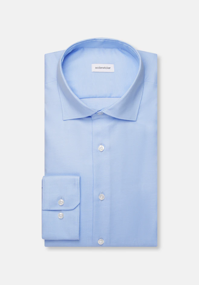 Regular Chemise d'affaires Uni dans Bleu Clair | Boutique en ligne Seidensticker