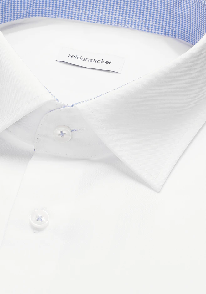 Regular Chemise d'affaires Uni dans Blanc | Boutique en ligne Seidensticker