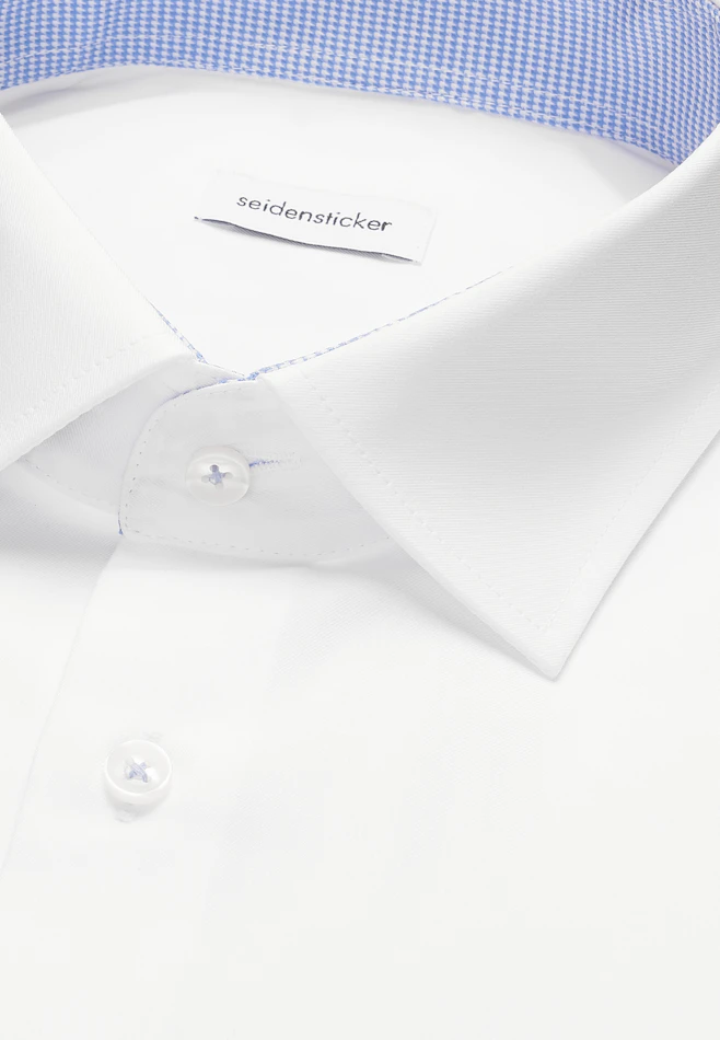 Regular Chemise d'affaires Uni dans Blanc | Boutique en ligne Seidensticker