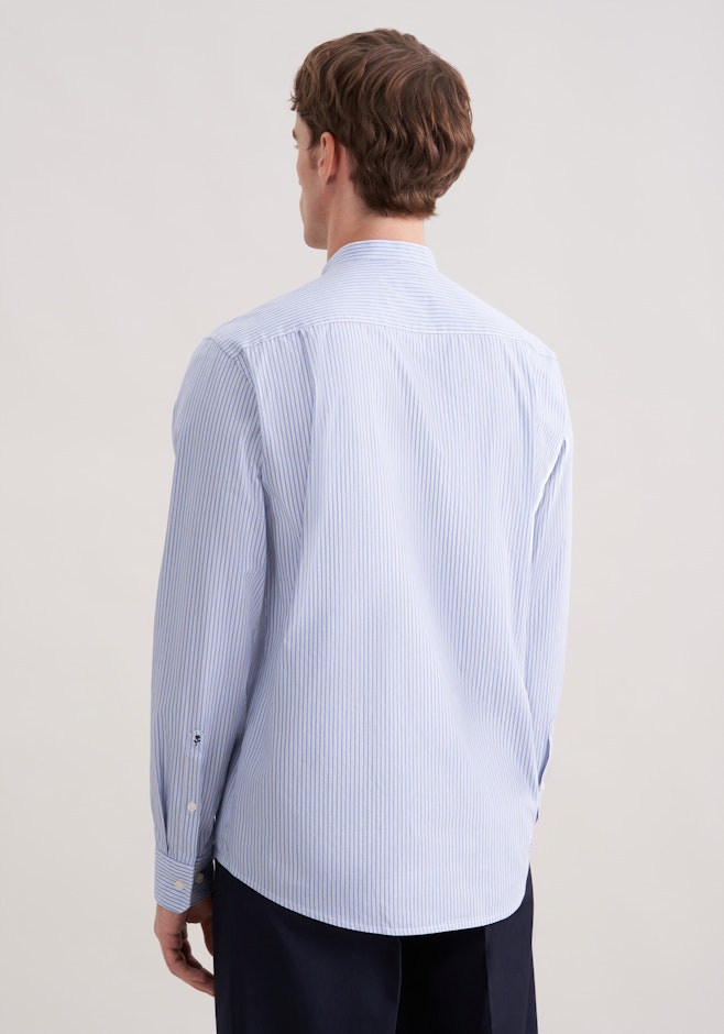 Regular Chemise décontractée Rayures dans Bleu Clair | Boutique en ligne Seidensticker