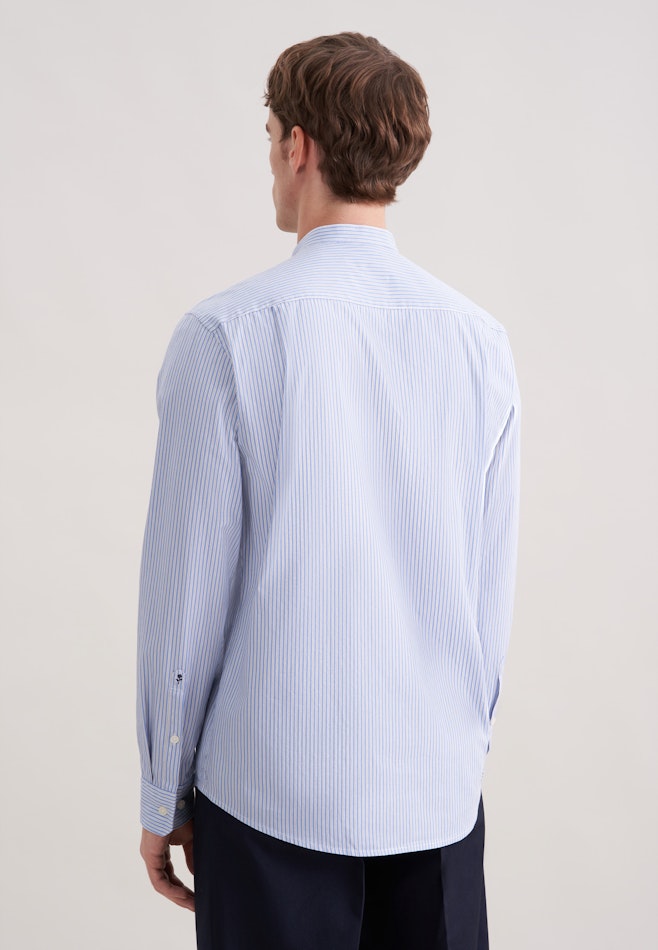 Regular Casual Hemd Gestreift in Hellblau | Seidensticker Onlineshop