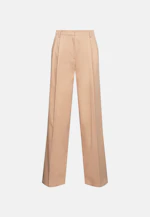 Pantalon plissé en sergé de coton in Beige |  Seidensticker Onlineshop