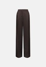 Satinierte Bundfaltenhose aus Leinen Mix in Marron |  Seidensticker Onlineshop