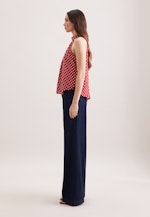 Blusentop mit Tupfenprint in Rot |  Seidensticker Onlineshop