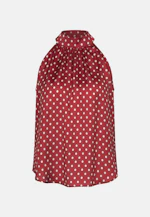 Blouse top with polka dot print in Rot |  Seidensticker Onlineshop