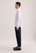 Regular Leinenhemd Gestreift in Grün |  Seidensticker Onlineshop